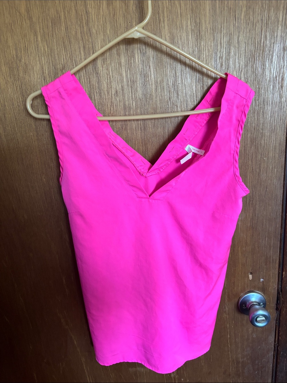 True Destiny Hot Pink V-Neck Sleeveless Camisole
